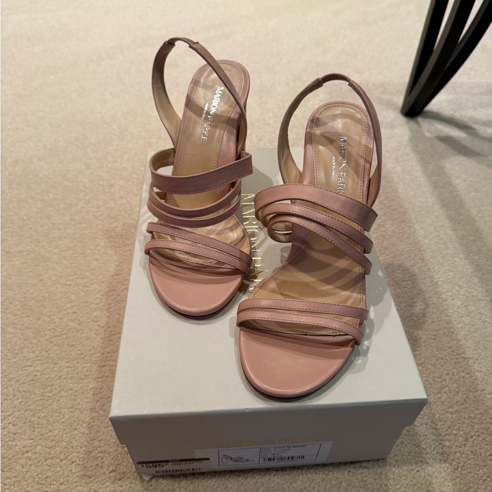 Elegant Blush Strappy Sandals